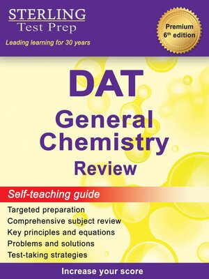 cover image of Sterling Test Prep DAT General Chemistry Review